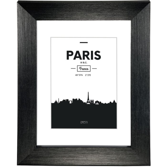 Cornice di plastica Paris, nera, 15 x 20 cm