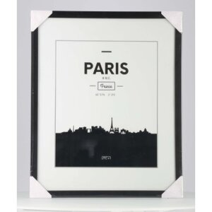 Cornice di plastica Paris, nera, 40 x 50 cm