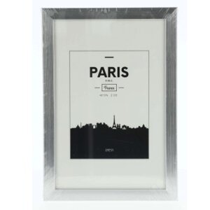 Cornice di plastica Parigi, argento, 15 x 20 cm