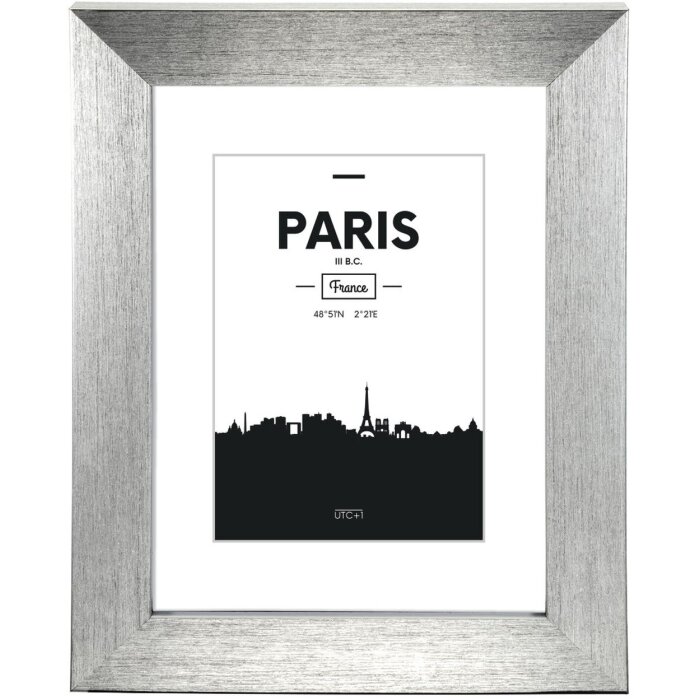 Cornice di plastica Parigi, argento, 30 x 40 cm