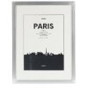 Cornice di plastica Parigi, argento, 30 x 40 cm