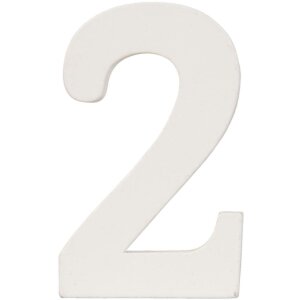 Numero da 0 a 9 in MDF naturale 8x5 cm