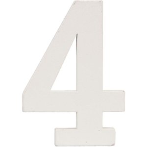 Numero da 0 a 9 in MDF naturale 8x5 cm