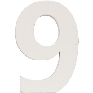 Numero da 0 a 9 in MDF naturale 8x5 cm