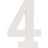 Numero da 0 a 9 in MDF naturale 8x5 cm