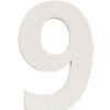 Numero da 0 a 9 in MDF naturale 8x5 cm