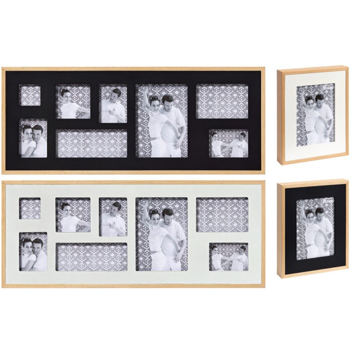 Cornice in legno Doppia 10x15 cm - 15x20 cm e galleria