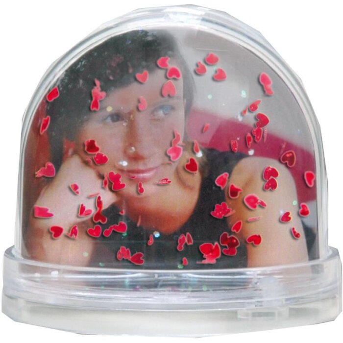 ZEP Photo - Cuore a sfera glitterato, 6,5 cm