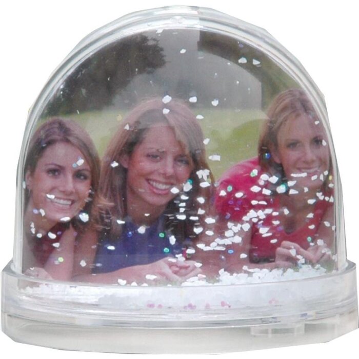 Palla di glitter acrilico SNOW 6,5 cm