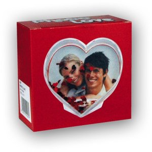 Cuori glitterati con base trasparente