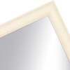 Telaio in legno H470 bianco 30x45 cm specchio in vetro