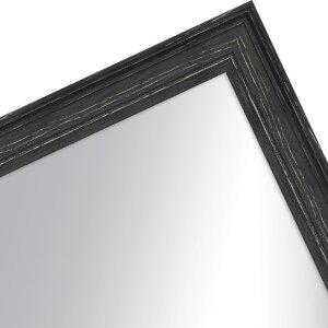 Telaio in legno H470 nero 40x60 cm specchio in vetro
