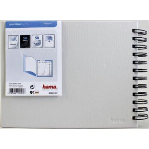 Hama Spiral Album Fine Art 24x17 cm gesso 50 pagine nere