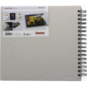 Hama Spiral Album Fine Art gesso 28x24 cm 50 pagine nere