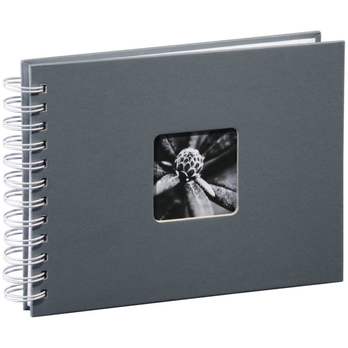 Hama Spiral Album Fine Art grigio 24x17 cm 50 pagine bianche