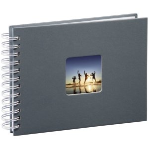 Hama Spiral Album Fine Art grigio 24x17 cm 50 pagine bianche
