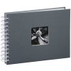 Hama Spiral Album Fine Art grigio 24x17 cm 50 pagine bianche