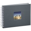 Hama Spiral Album Fine Art grigio 24x17 cm 50 pagine bianche