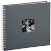 Album a spirale Hama Fine Art grigio 28x24 cm 50 pagine bianche