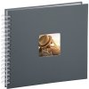Album a spirale Hama Fine Art grigio 28x24 cm 50 pagine bianche