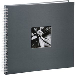 Album a spirale Fine Art grigio 36x32 cm 50 pagine bianche