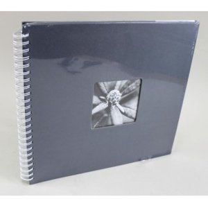 Album a spirale Fine Art grigio 36x32 cm 50 pagine bianche