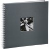 Album a spirale Fine Art grigio 36x32 cm 50 pagine bianche