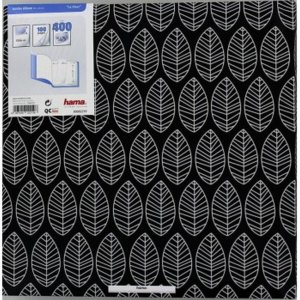 Hama Album fotografico Jumbo La Fleur 30x30 cm nero 100 pagine bianche