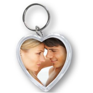 ZEP Ciondolo a cuore in acrilico per chiavi