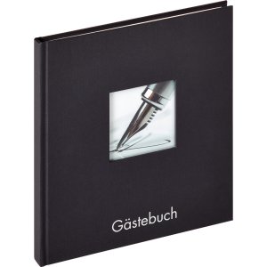 Libro degli ospiti Fun 23x25 cm nero