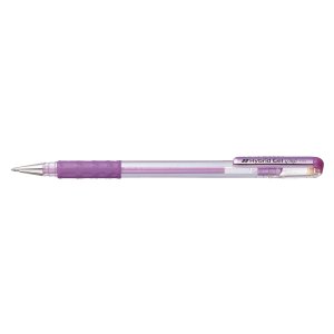 Penna gel metallizzata Hybrid Gel Grip 0,4 mm viola