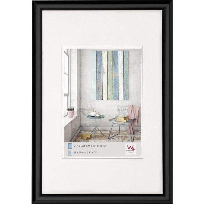 Telaio in plastica Walther XL Trendstyle 60x80 cm nero