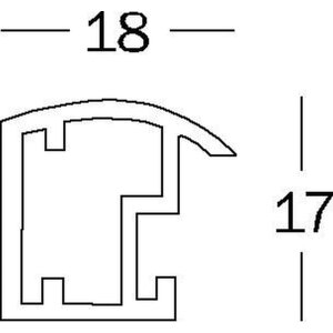 Telaio in plastica Trendstyle 70x100 cm bianco
