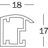Telaio in plastica Trendstyle 70x100 cm bianco