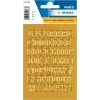 herma sticker lettere a-z lamina doro, 12 mm