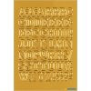 herma sticker lettere a-z lamina doro, 12 mm
