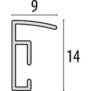 Cornice in plastica ZEP New Easy 21x29,7 cm oro Cornice per documenti DIN A4
