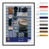 Cornice in plastica Napoli 60x80 cm nero