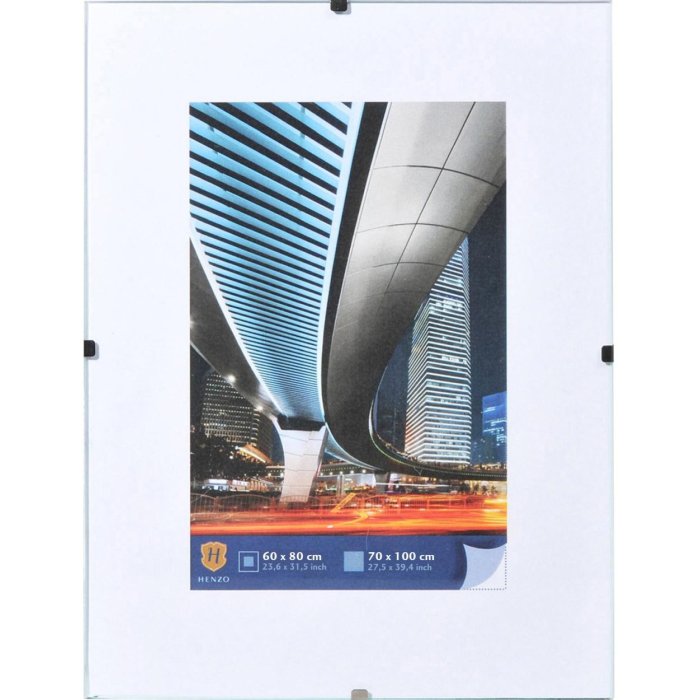 Portafoto senza cornice 70x100 cm Vetro normale