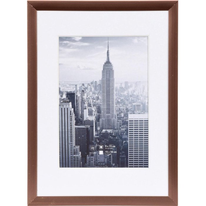 Henzo Telaio in alluminio Manhattan 13x18 cm bronzo