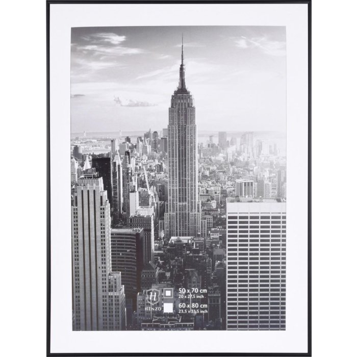 Henzo Telaio in alluminio Manhattan 60x80 cm nero
