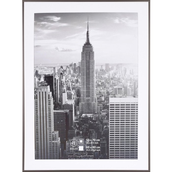 Henzo Telaio in alluminio Manhattan 60x80 cm grigio