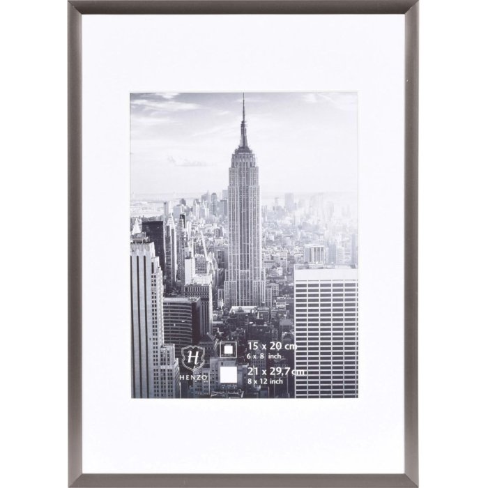 Henzo Telaio in alluminio Manhattan 21x30 cm grigio