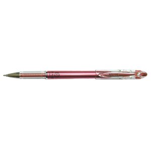 Penna gel metallizzata della serie Slicci rosso metallizzato