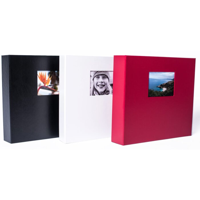 HNFD Maxi album fotografico Lona 100 pagine nere 34,5x33 cm