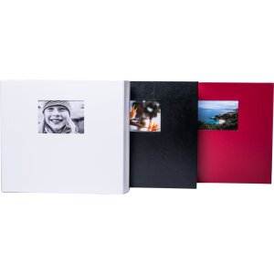 HNFD Maxi album fotografico Lona 100 pagine nere 34,5x33 cm