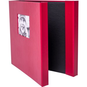 HNFD Maxi album fotografico Lona 100 pagine nere 34,5x33 cm