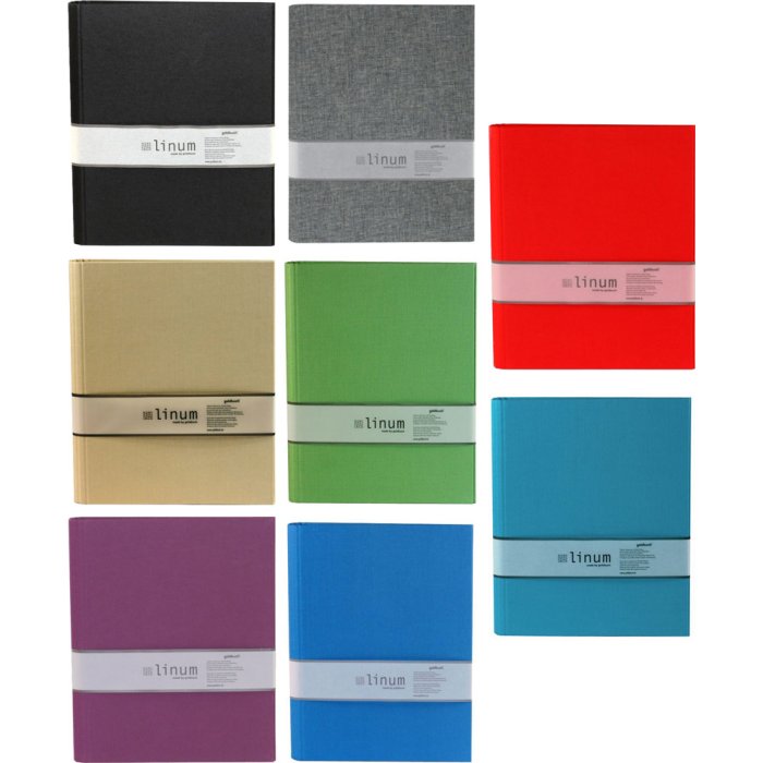 Goldbuch Raccoglitore ad anelli A4 Linum Linen 26x32x4,2 cm