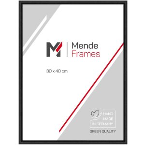 Telaio in legno H003 Vetro antiriflesso 30x40 cm nero