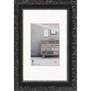 Cornice barocca 40x50 cm in legno nero
